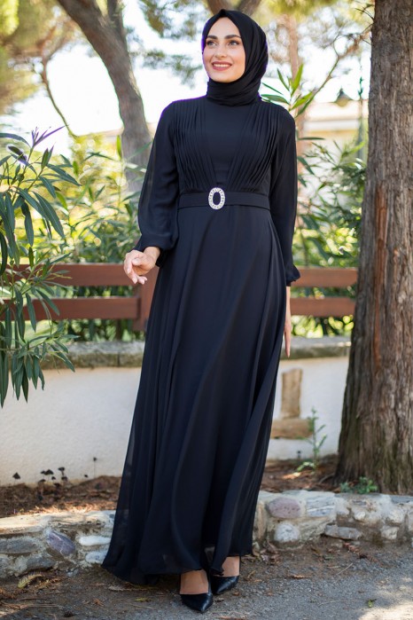 BLACK EVENİNG DRESS