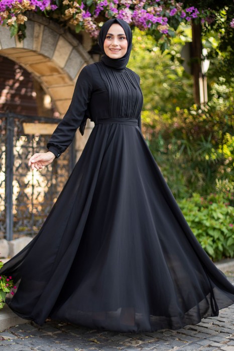 BLACK EVENING DRESS