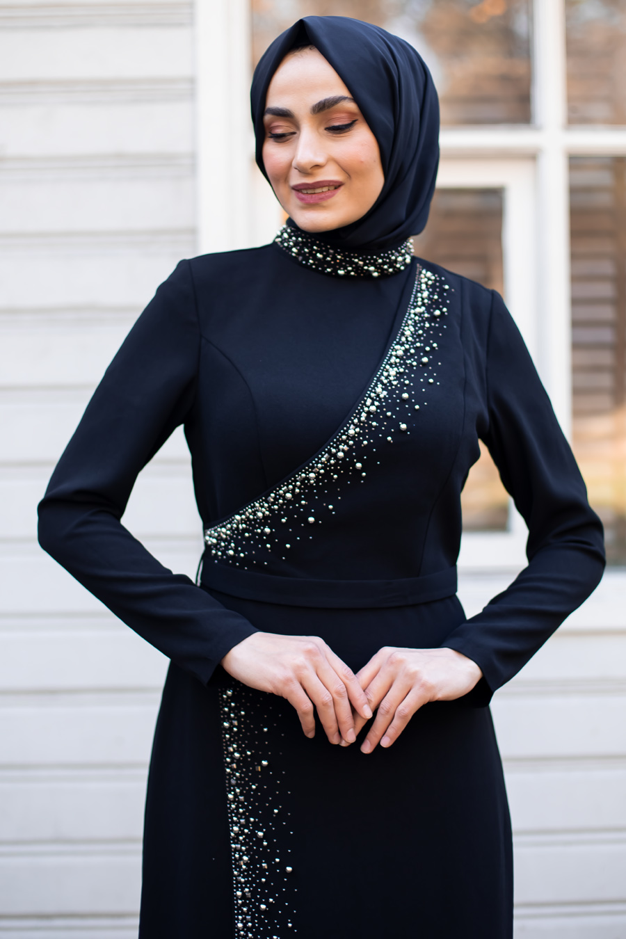 BLACK EVENING DRESS  