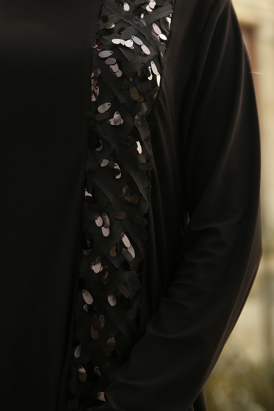 TUNIC AND PANT SUIT - BLACK 