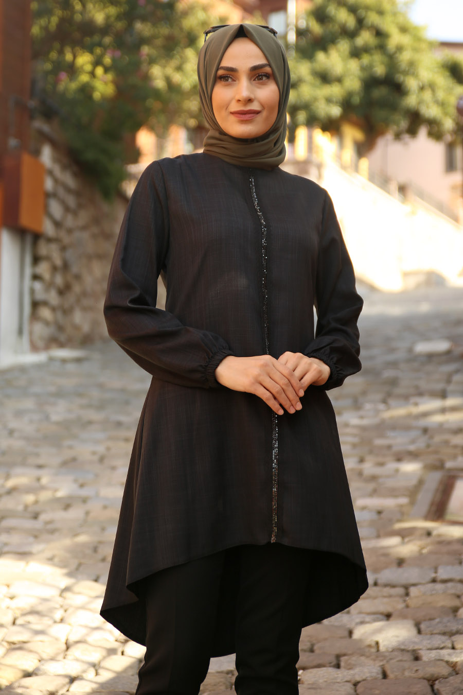 TUNIC -  BLACK COLOR  TUNIC -  BLACK COLOR