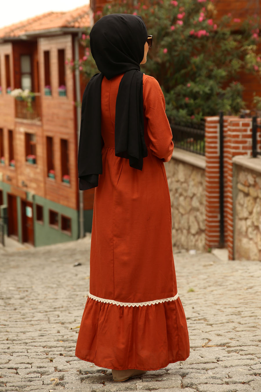 DRESS - BRICK COLOR 
