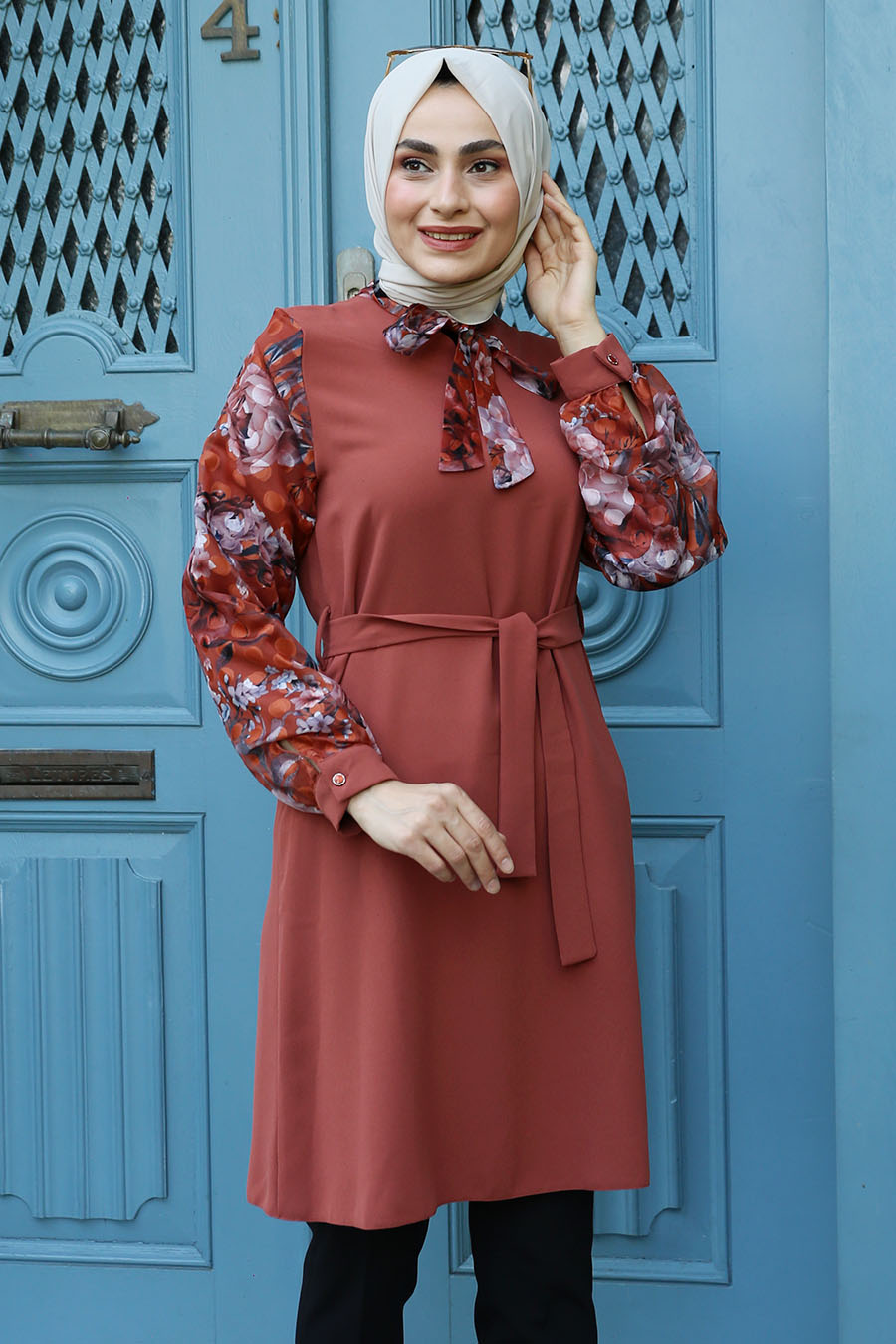 TUNIC - BRICK COLOR  