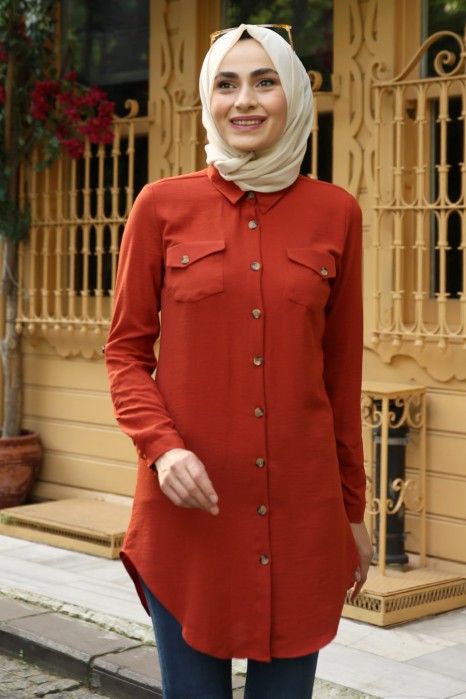TUNIC - BRICK COLOR 
