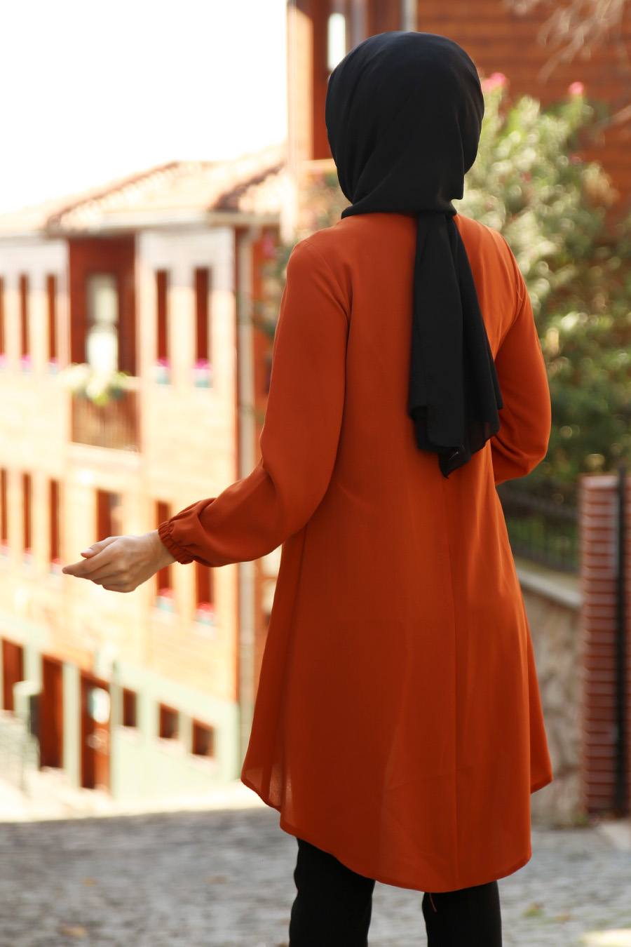 TUNIC - BRICK COLOR   TUNIC - BRICK COLOR