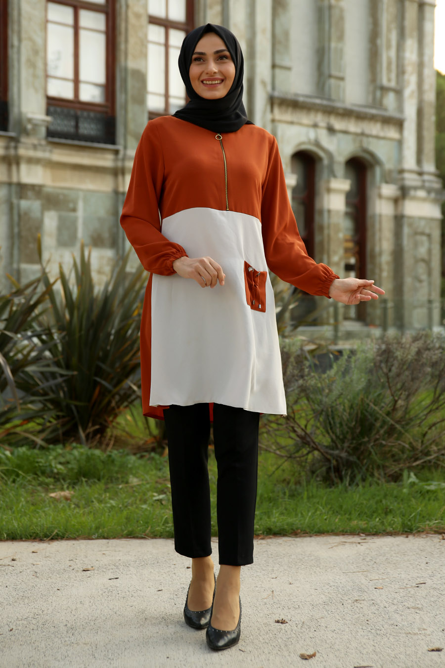 TUNIC -  BRICK COLOR 