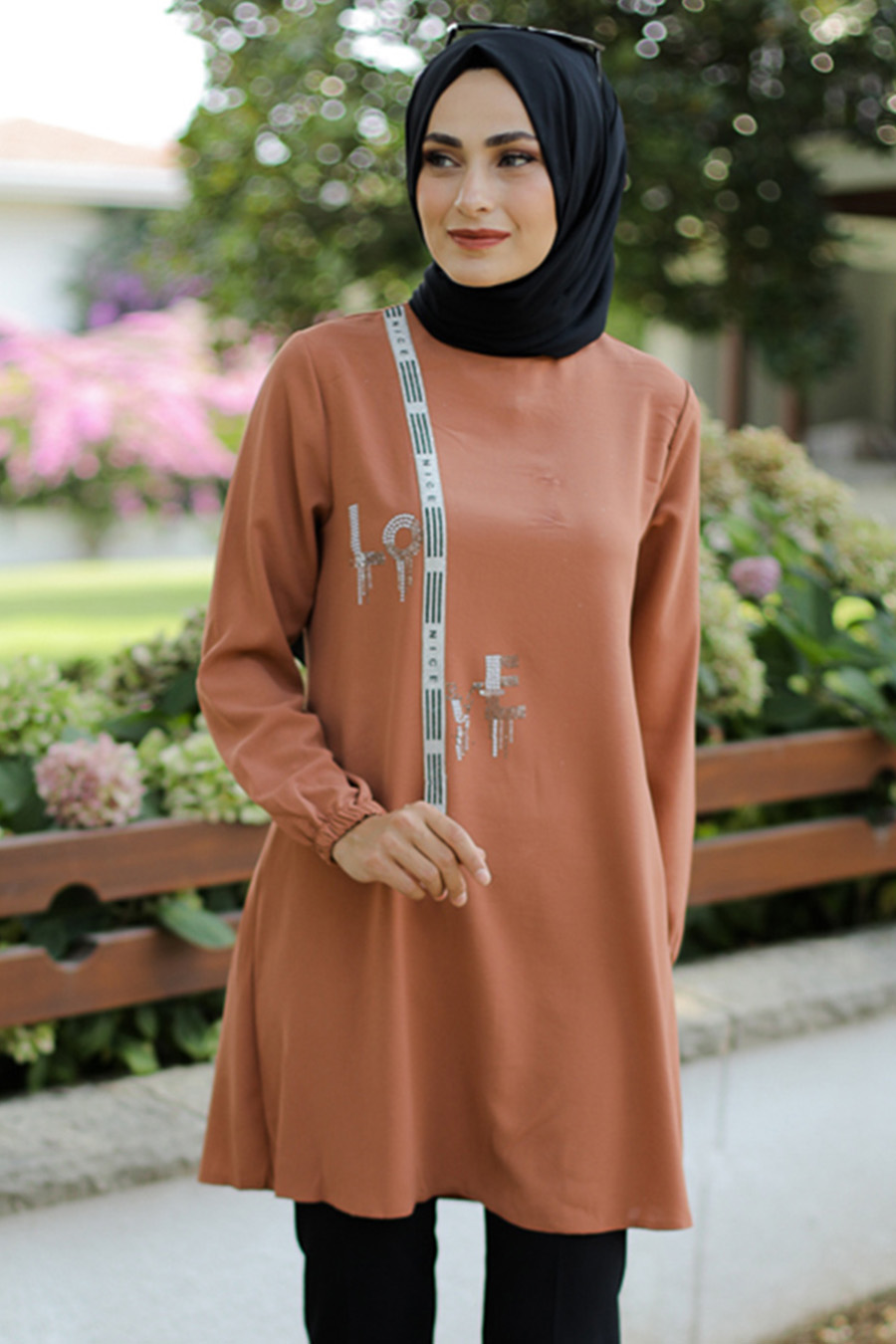 TUNIC - BRICK COLOR  TUNIC - BRICK COLOR