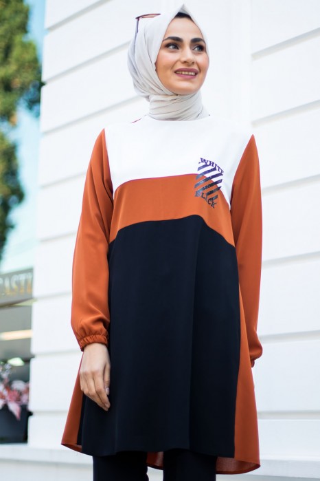 TUNIC - BRICK COLOR