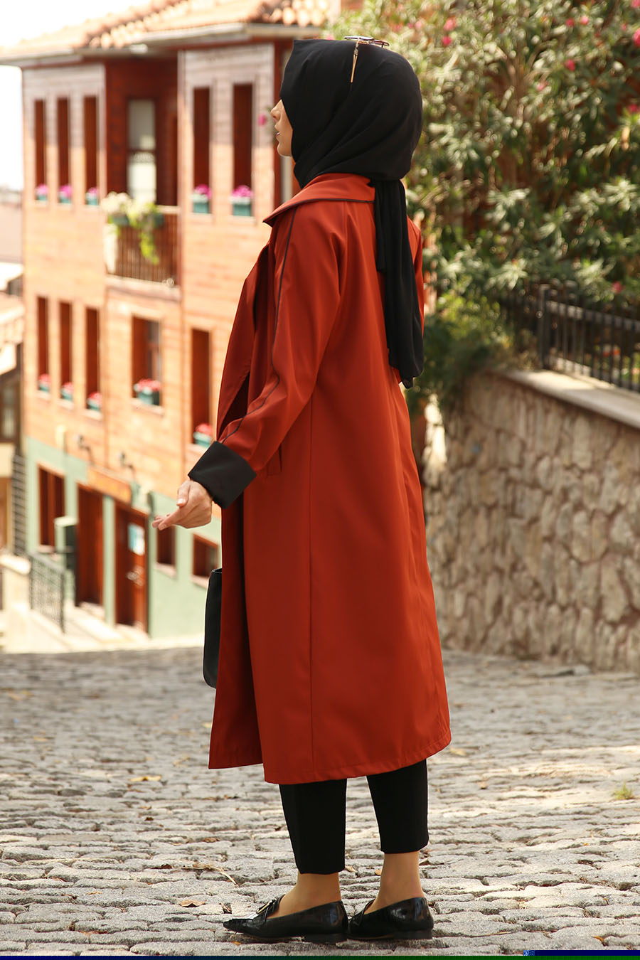 TRENCH COAT - BRICK COLOR  TRENCH COAT - BRICK COLOR