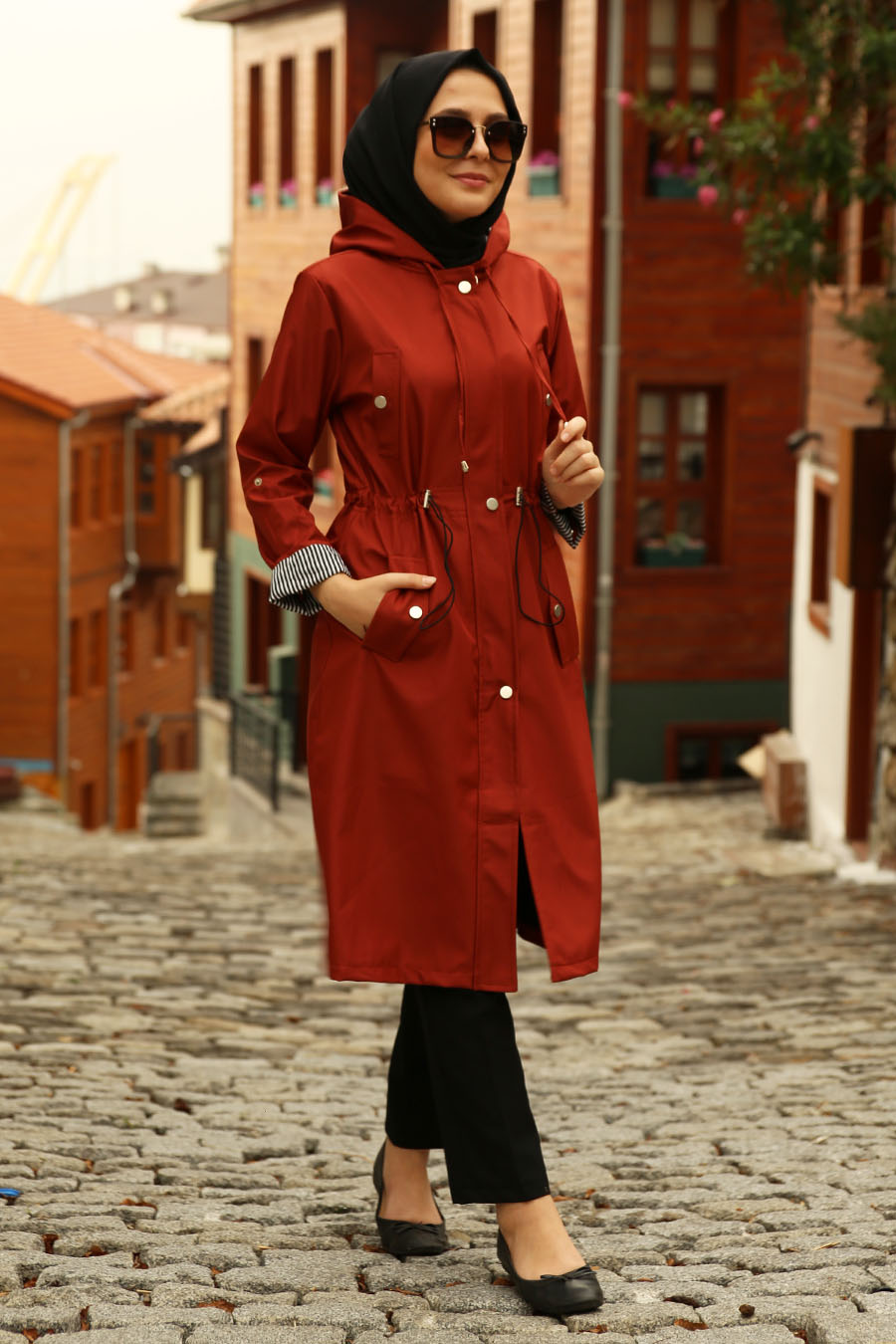 TRENCH COAT - BRICK COLOR  TRENCH COAT - BRICK COLOR