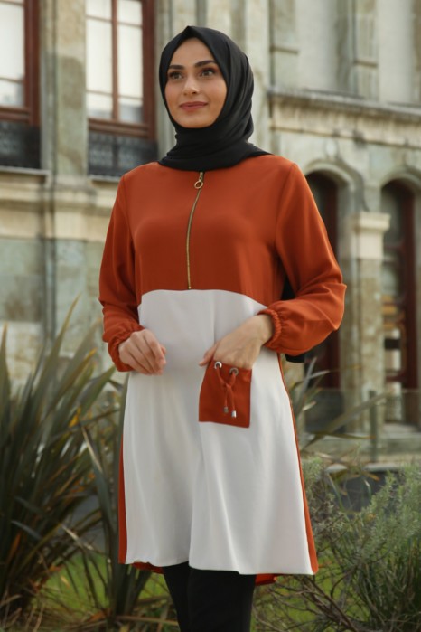 TUNIC -  BRICK COLOR 