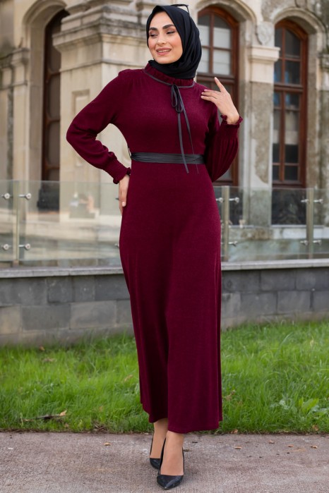 CLARET RED DRESS