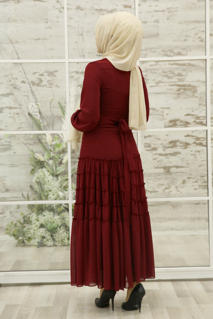CLARET RED DRESS