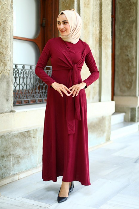 CLARET RED DRESS
