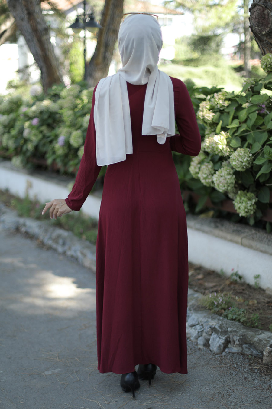 CLARET RED DRESS