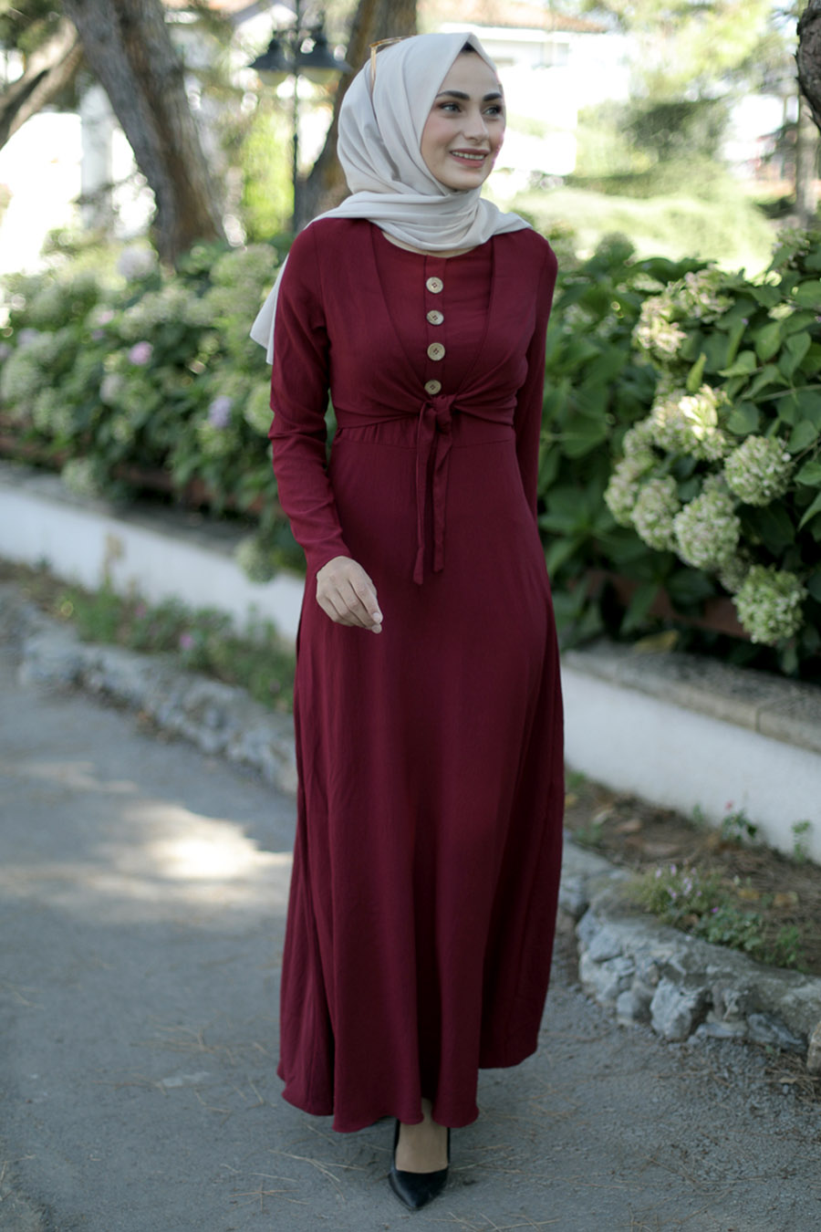 CLARET RED DRESS