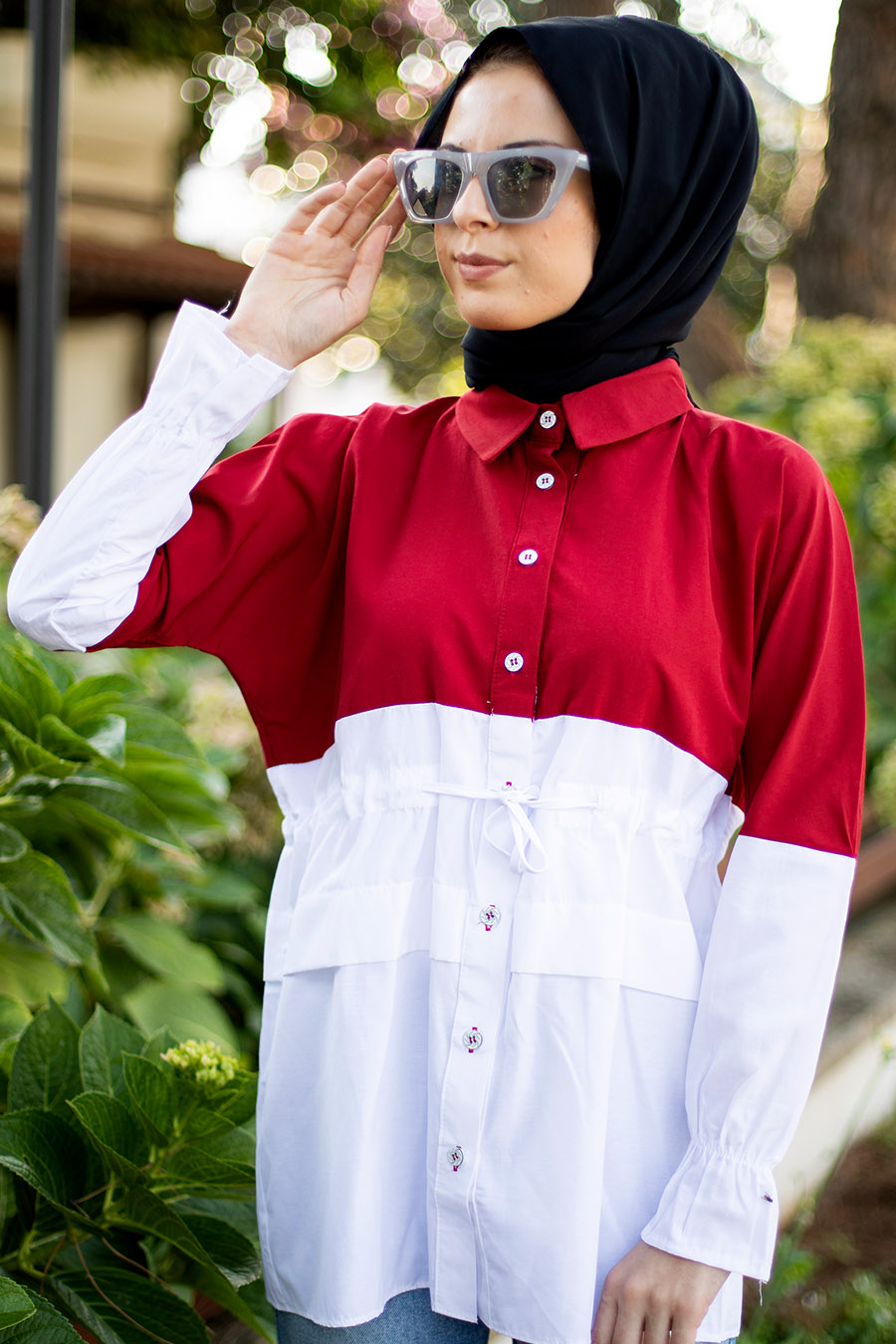 TUNIC - CLARET RED