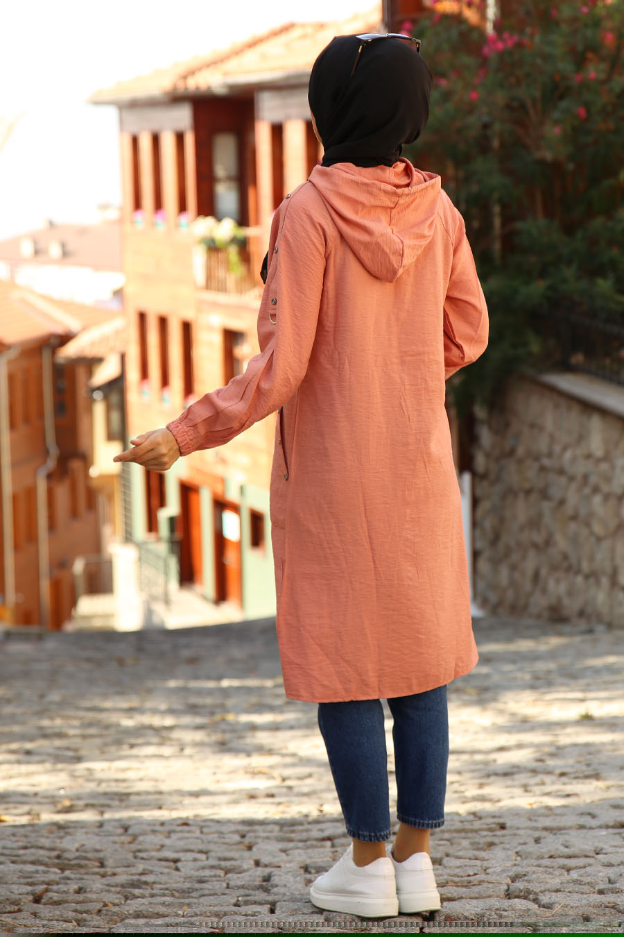COAT - CORAL COLOR 