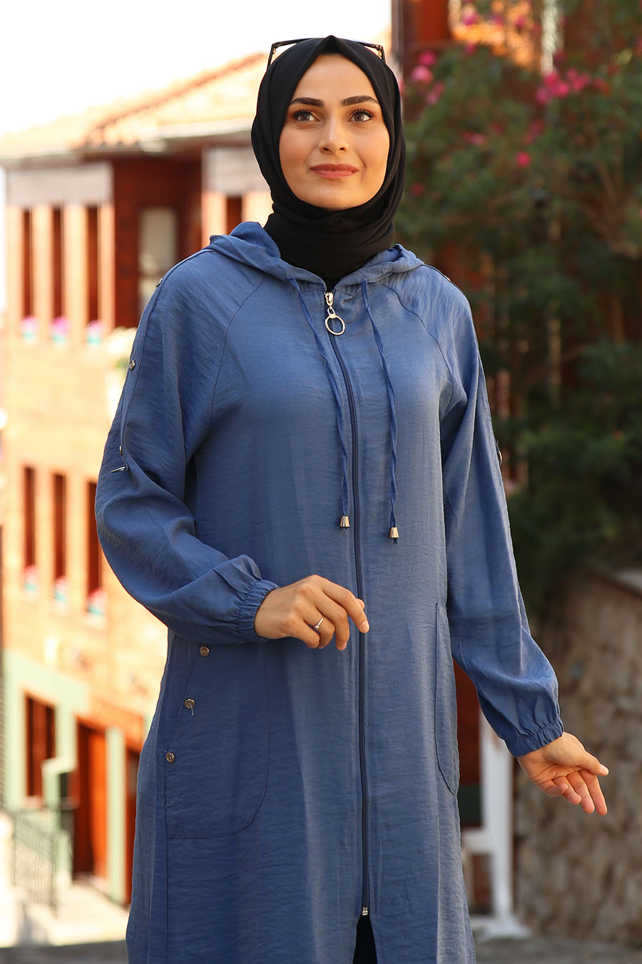 COAT - INDIGO COLOR  COAT - INDIGO COLOR