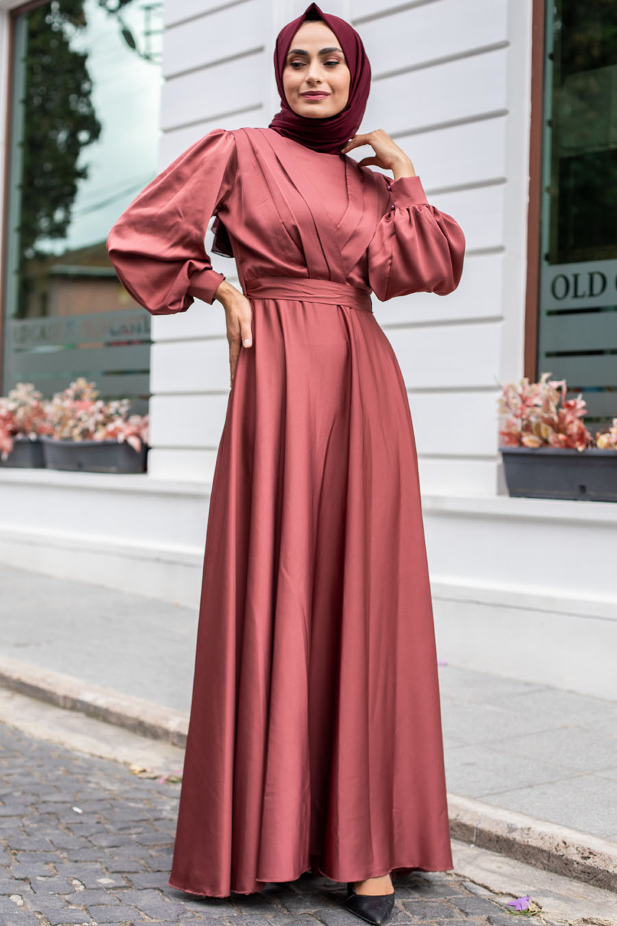 COPPERTONE COLOR EVENİNG DRESS 