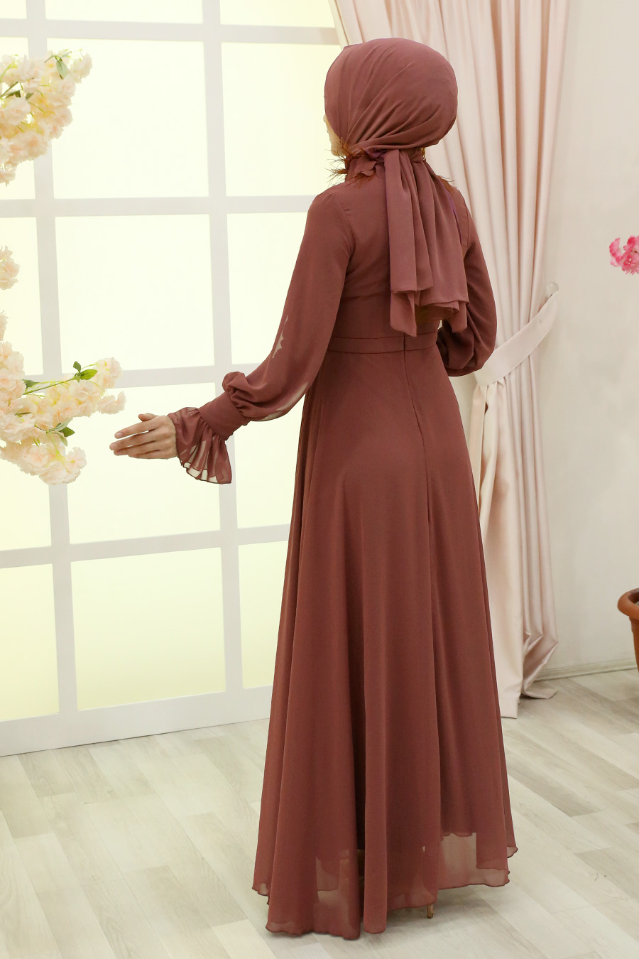 EVENING DRESS  - COPPERTONE COLOR