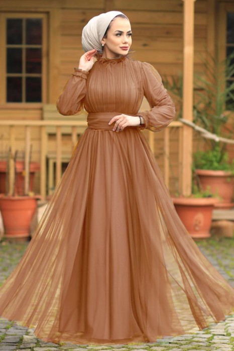 COPPERTONE COLOR EVENING DRESS
