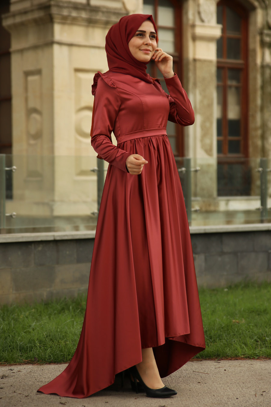 EVENING DRESS - COPPERTONE COLOR 