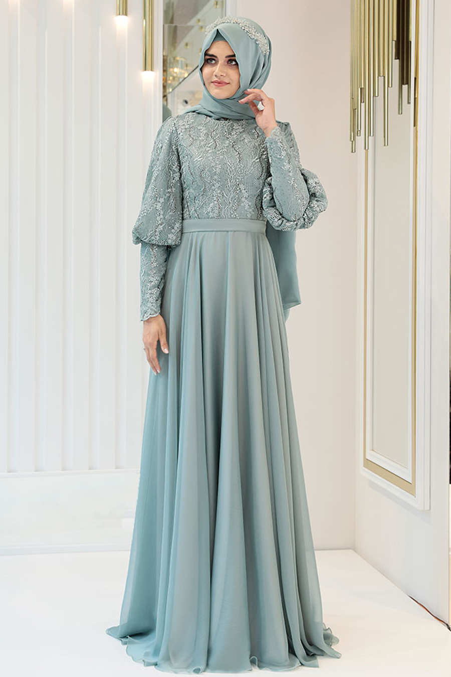 DESEN MINT EVENING DRESS 