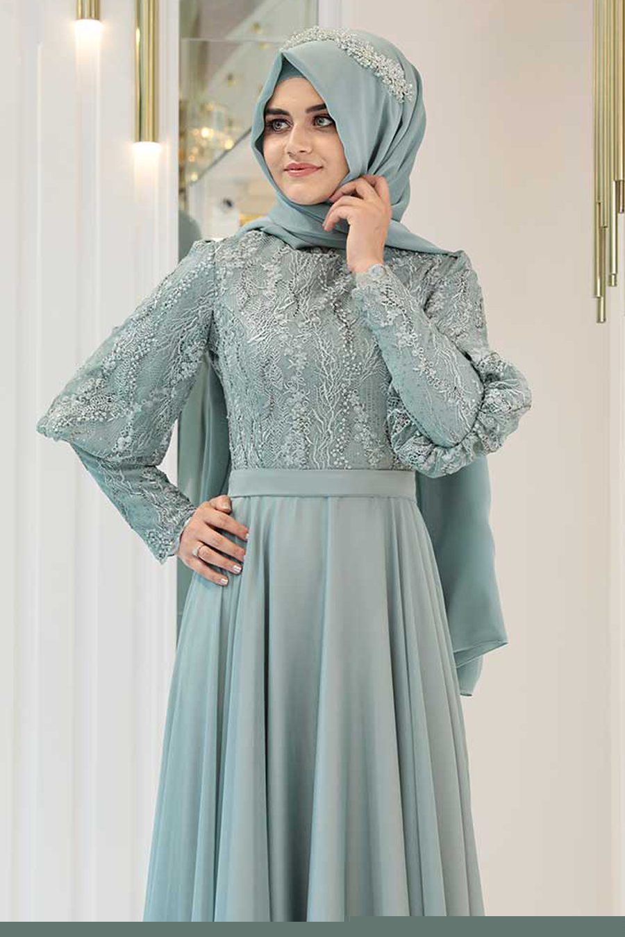 DESEN MINT EVENING DRESS 