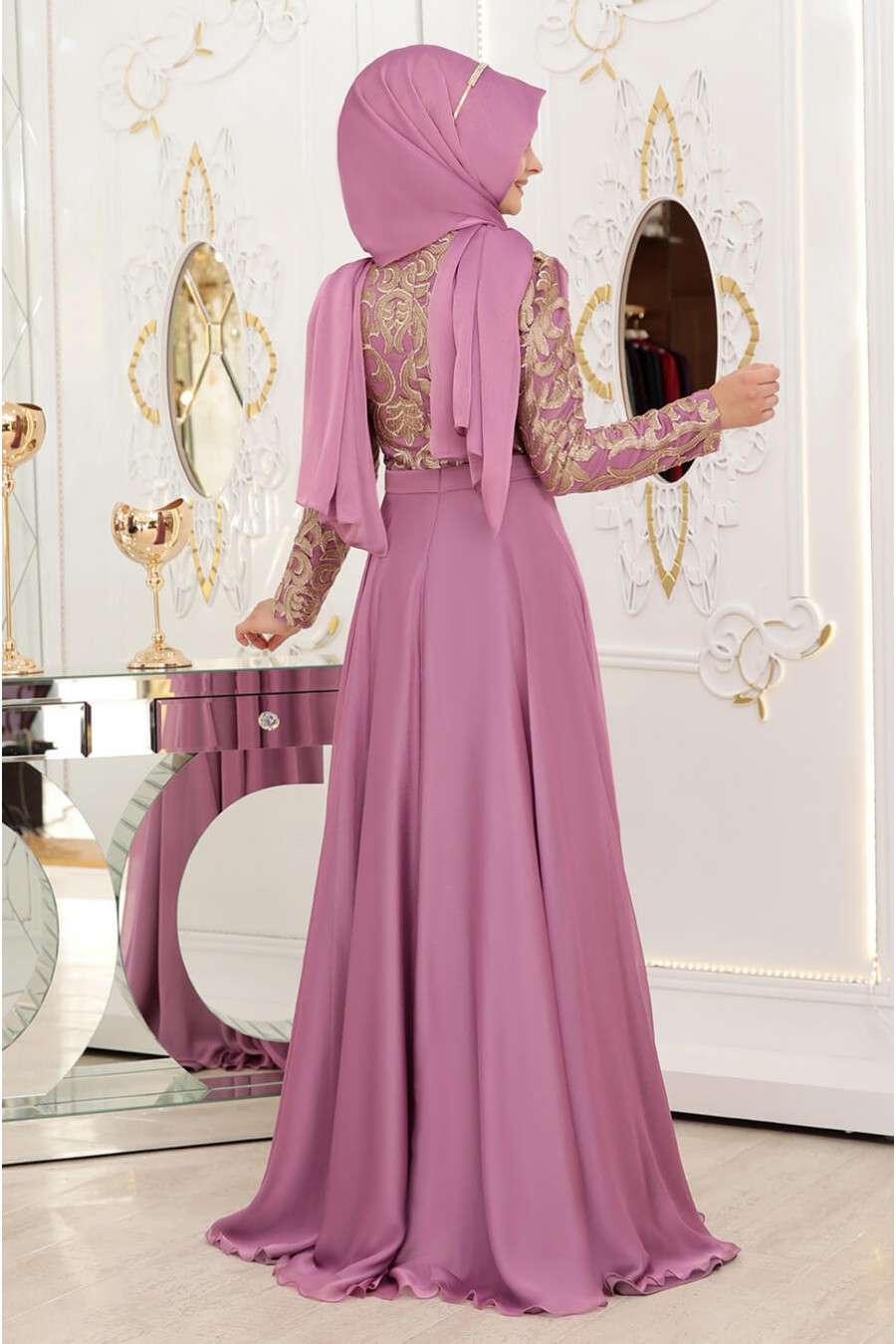LILA EVENING DRESS
