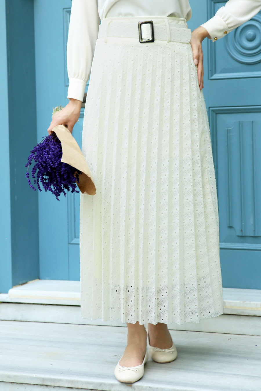 SKIRT - ECRU COLOR 