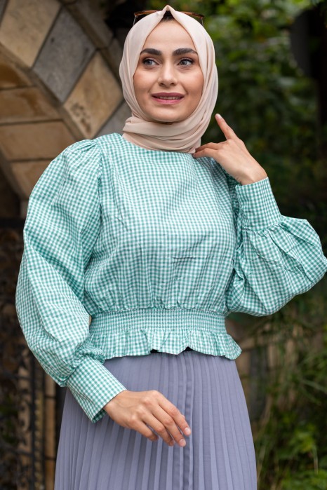 GREEN BLOUSE 
