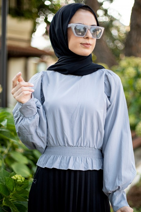 GREY BLOUSE