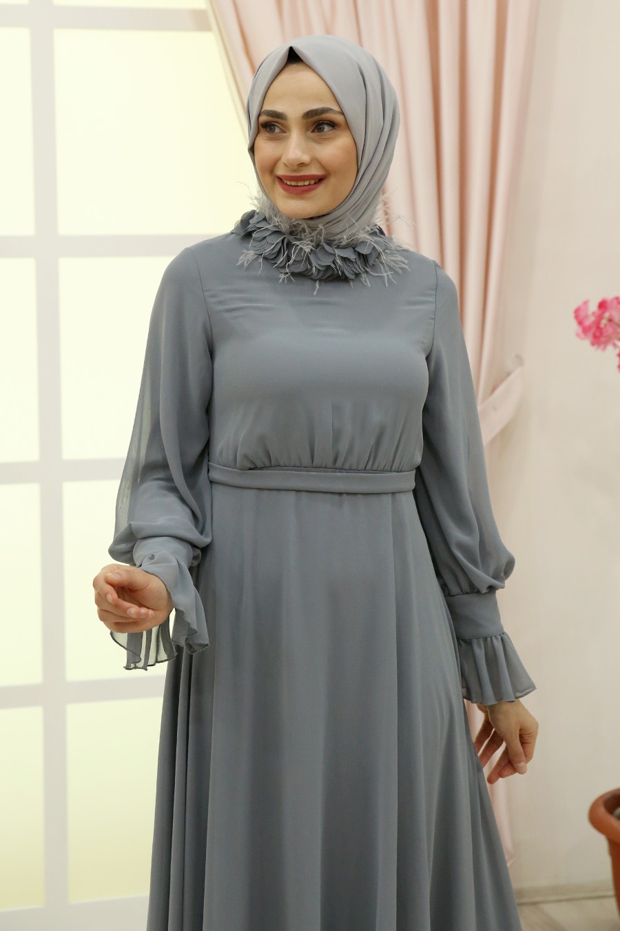 EVENING DRESS  - GREY