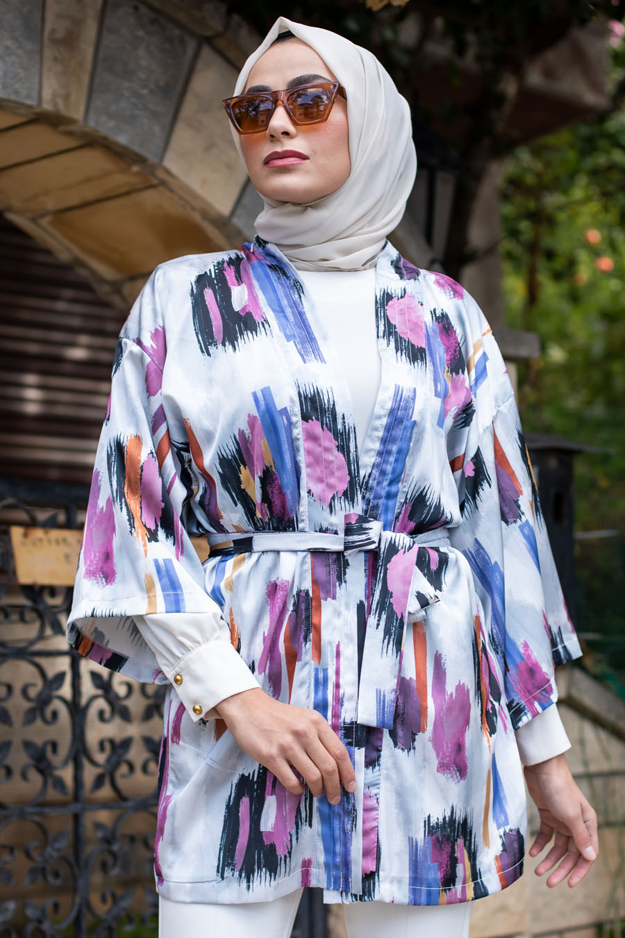 ICE BLUE KIMONO 