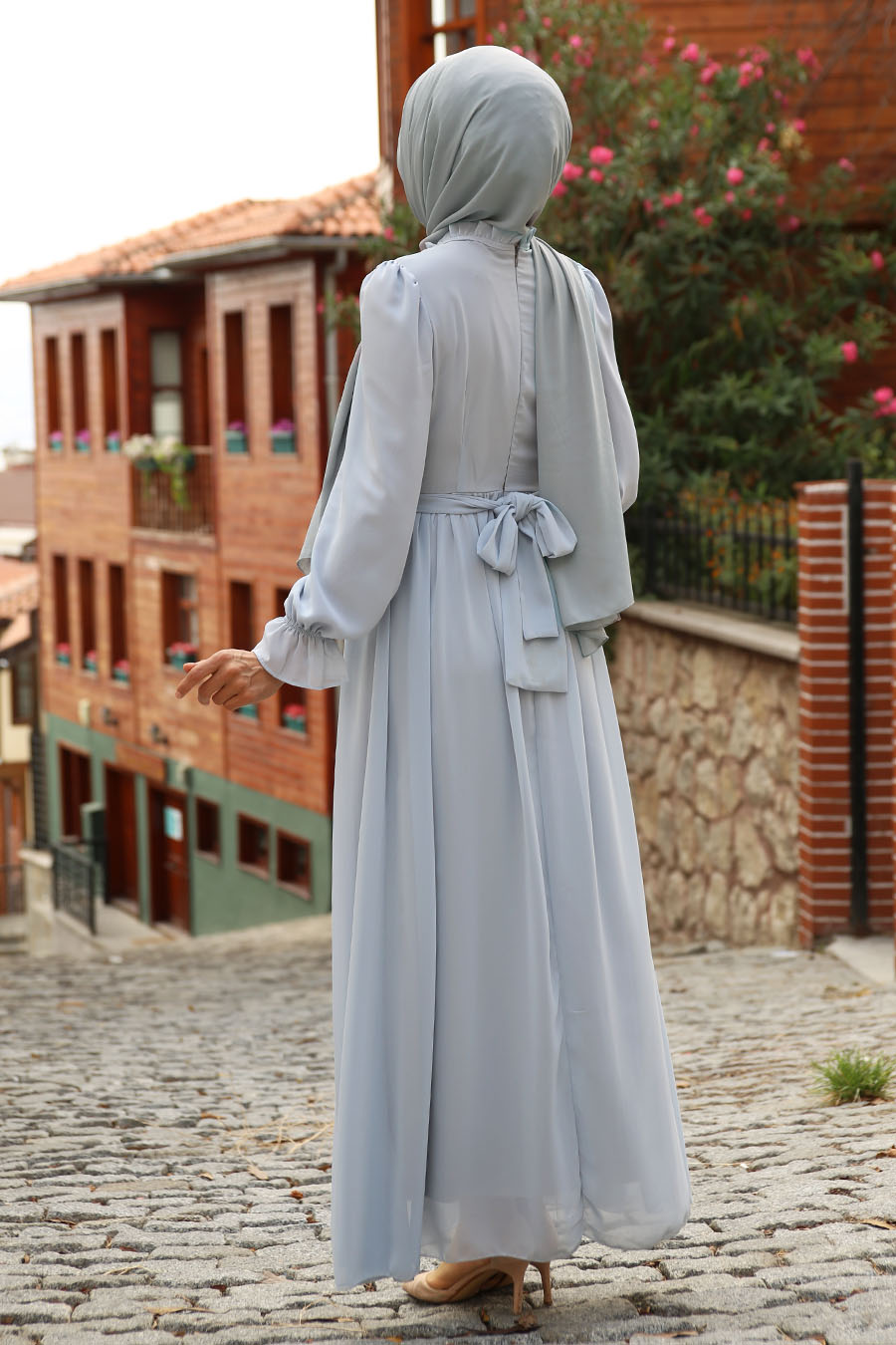 EVENING DRESS - ICE BLUE 