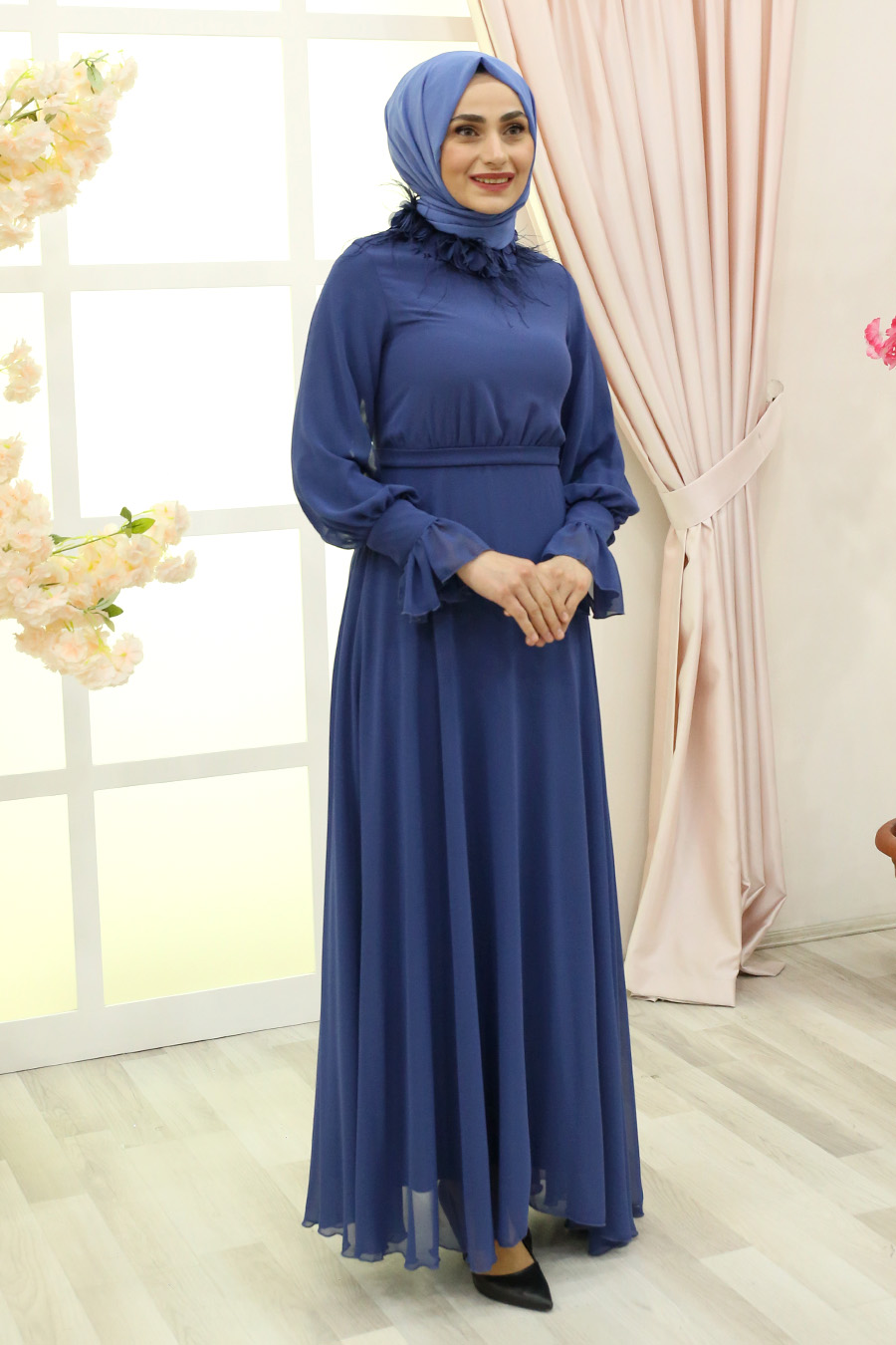 EVENING DRESS  - INDIGO COLOR