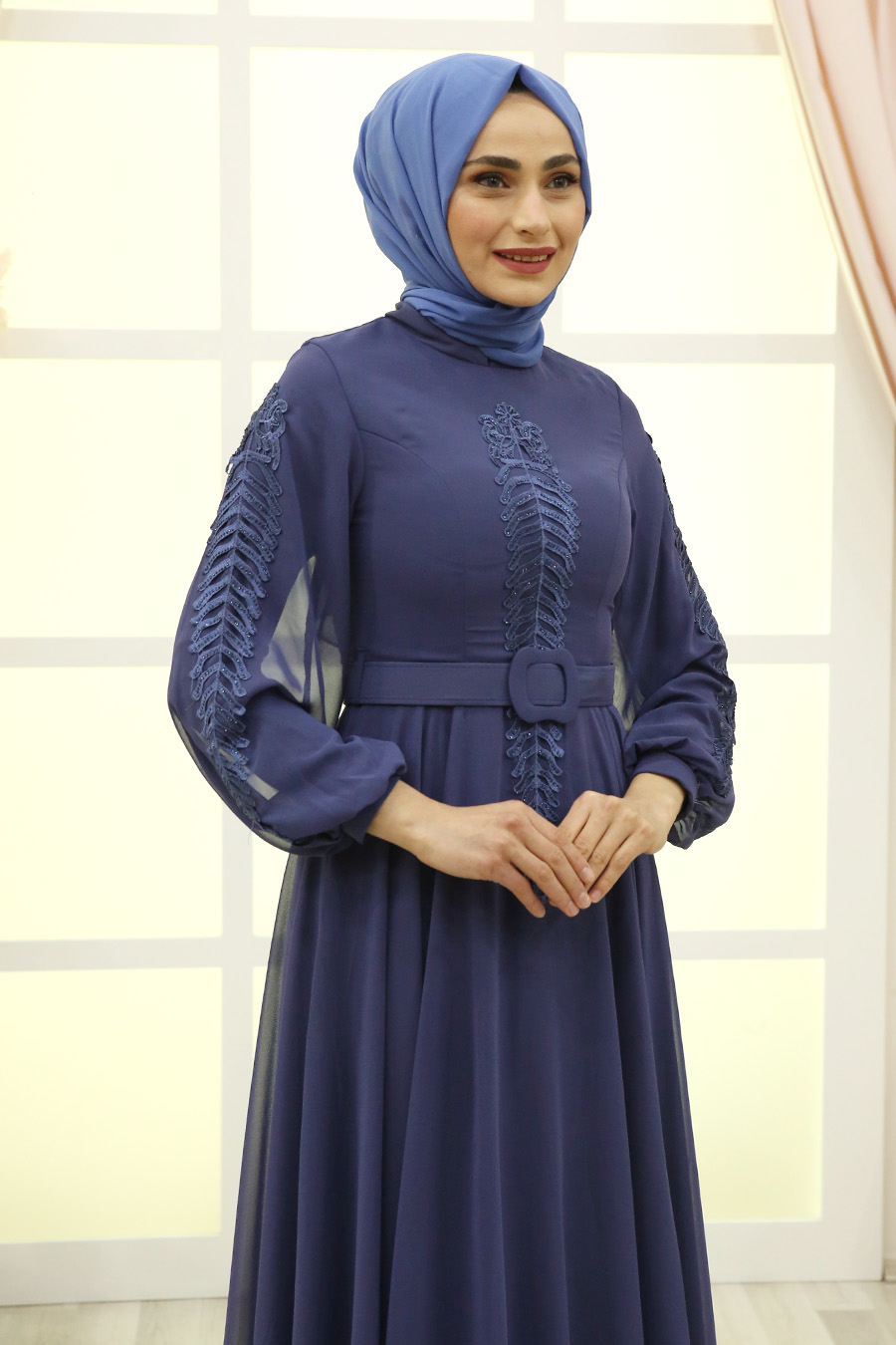 EVENING DRESS  - INDIGO COLOR