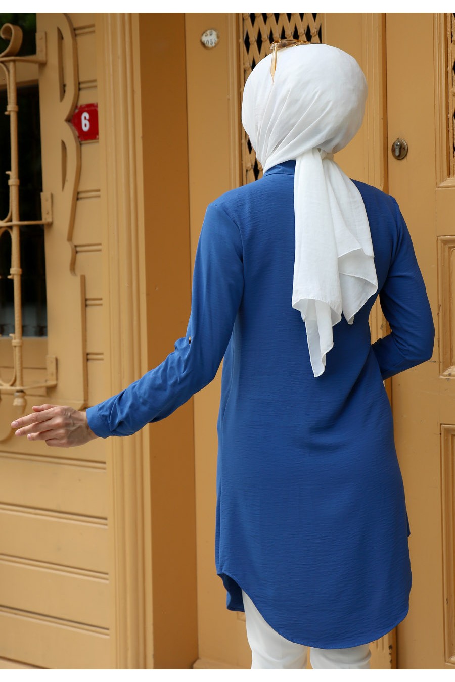 TUNIC - INDIGO COLOR  TUNIC - INDIGO COLOR