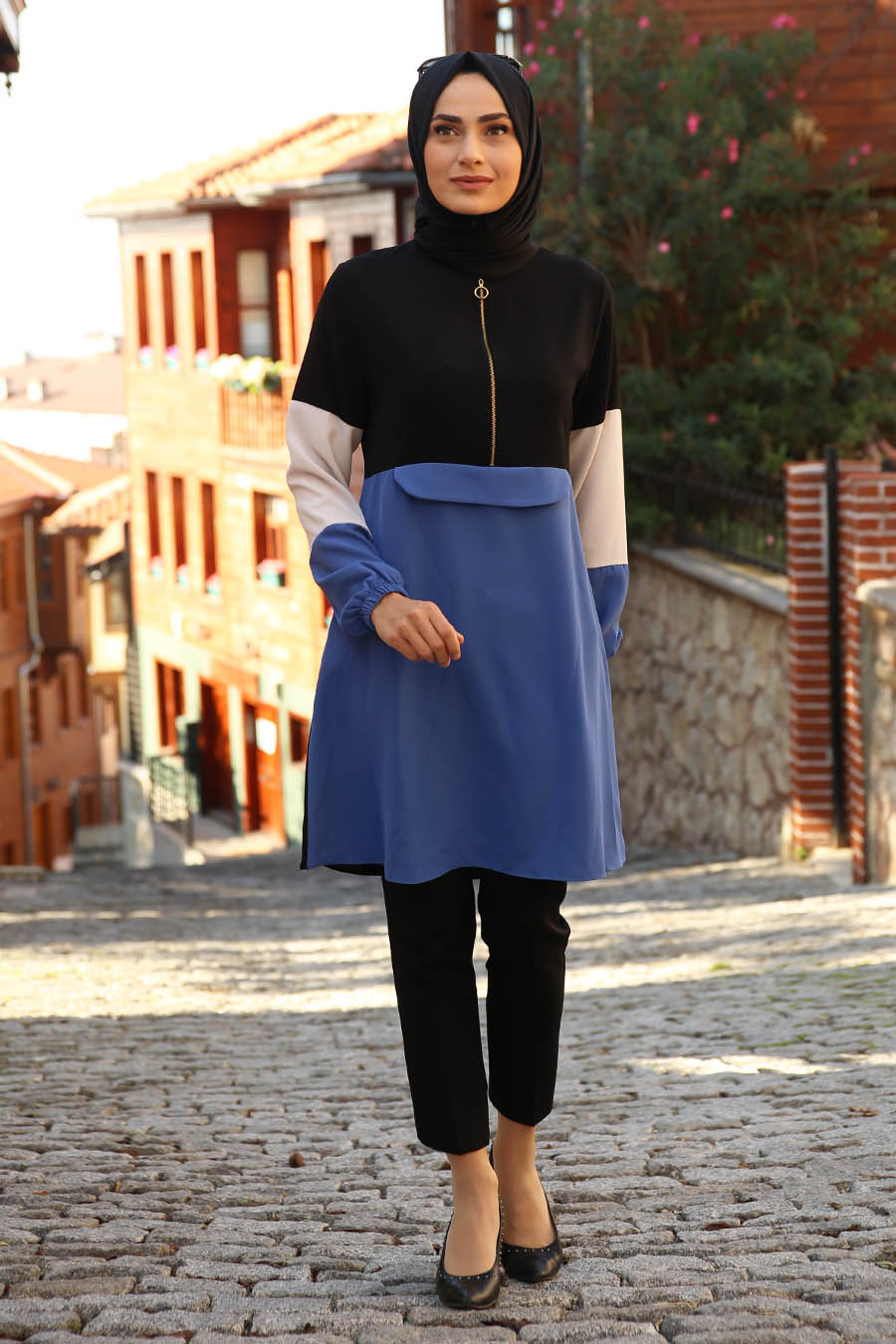 TUNIC - INDIGO COLOR   TUNIC - INDIGO COLOR