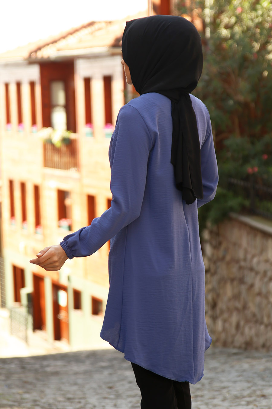 TUNIC - INDIGO COLOR  TUNIC - INDIGO COLOR