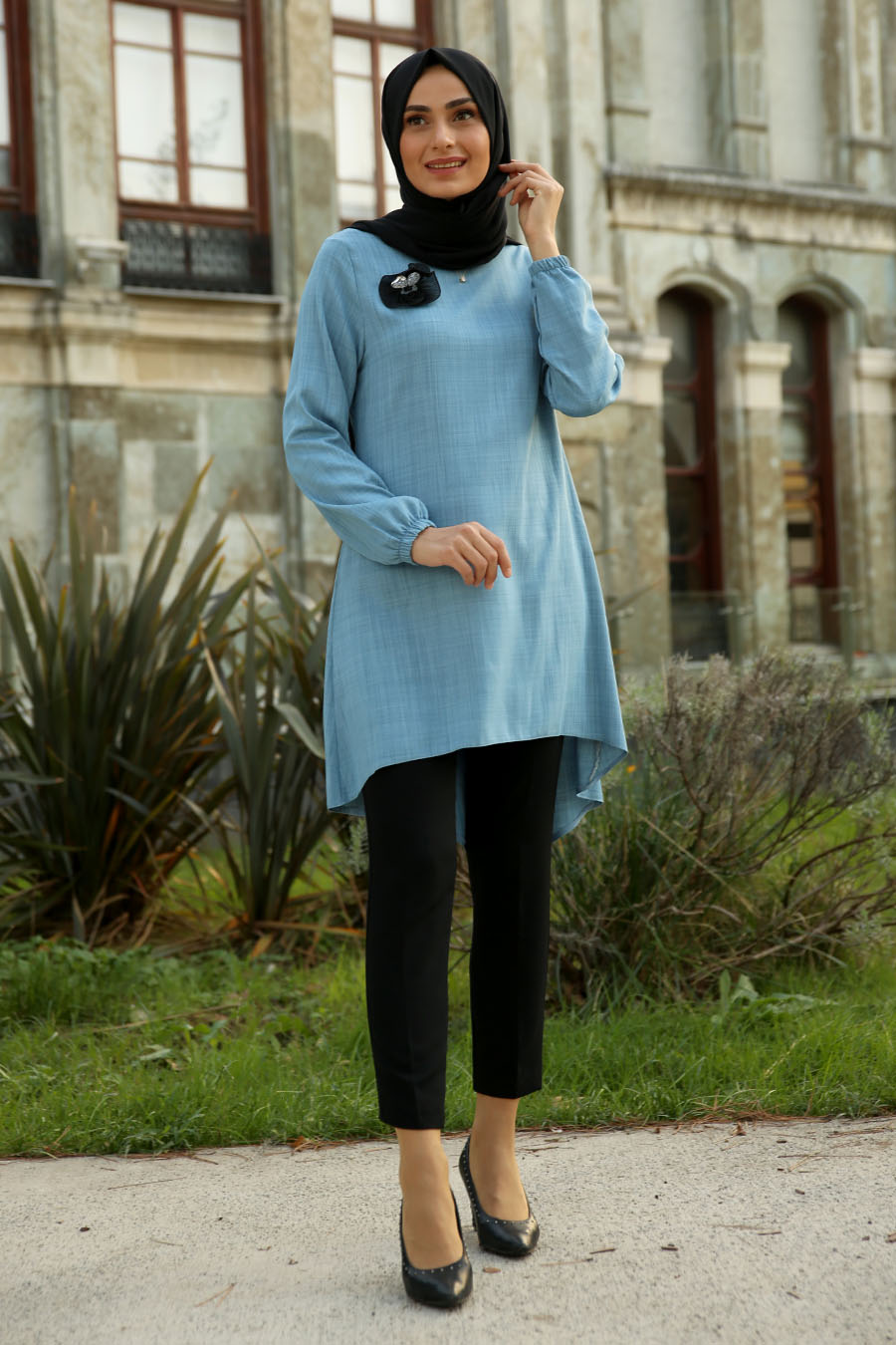 TUNIC -  INDIGO COLOR  TUNIC -  INDIGO COLOR