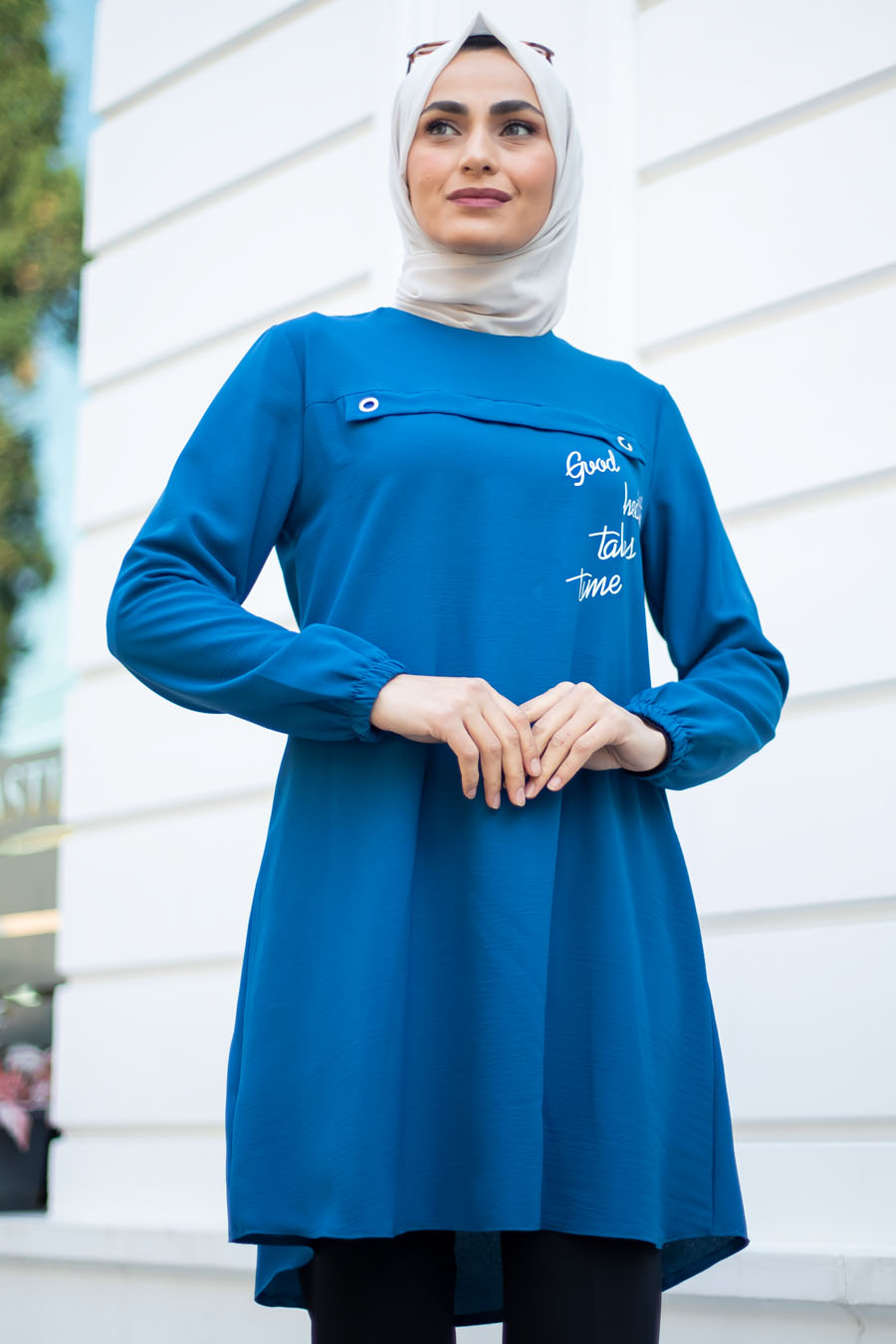 TUNIC - INDIGO COLOR TUNIC - INDIGO COLOR