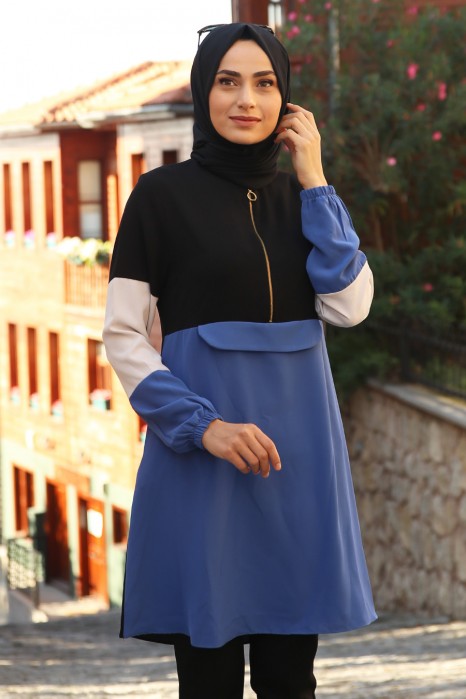 TUNIC - INDIGO COLOR  