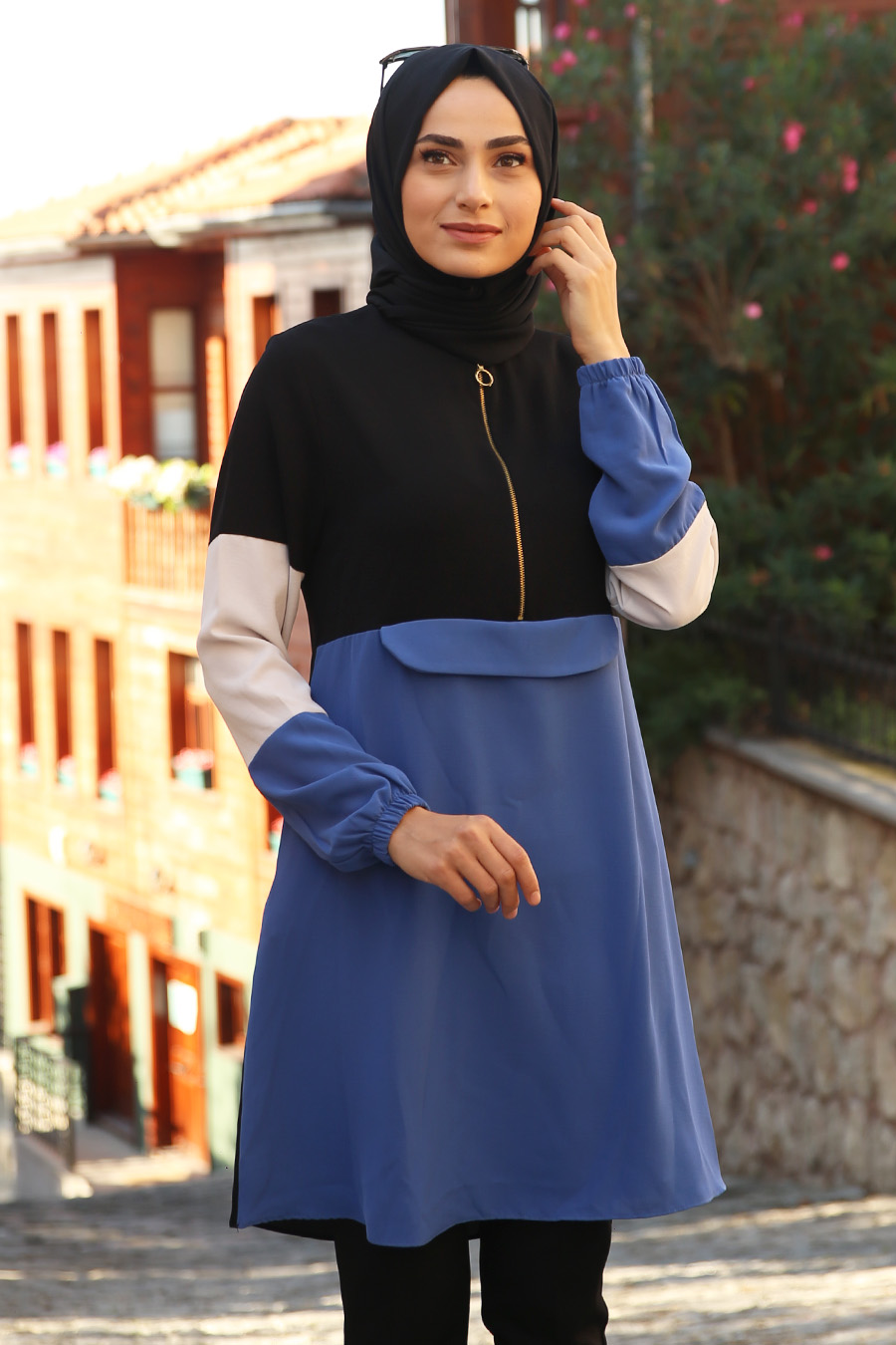 TUNIC - INDIGO COLOR   TUNIC - INDIGO COLOR