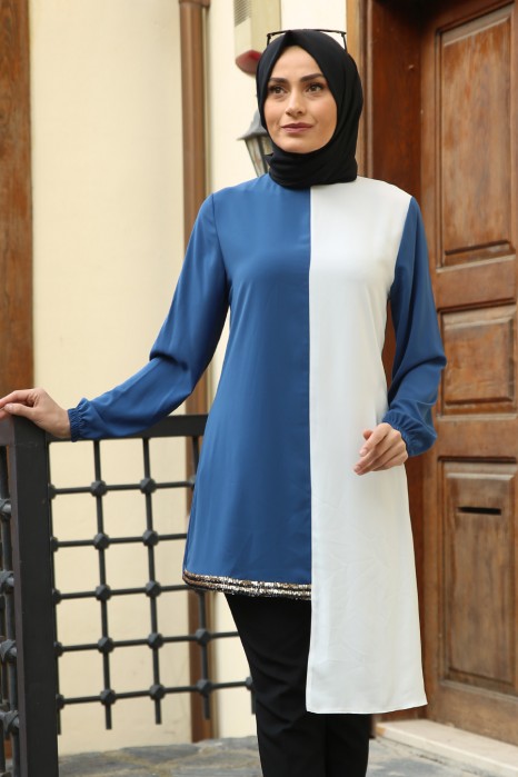 TUNIC - INDIGO COLOR  