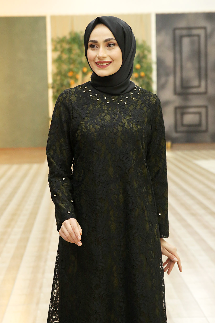 EVENING DRESS - KHAKI