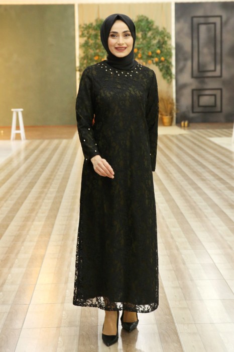 EVENING DRESS - KHAKI