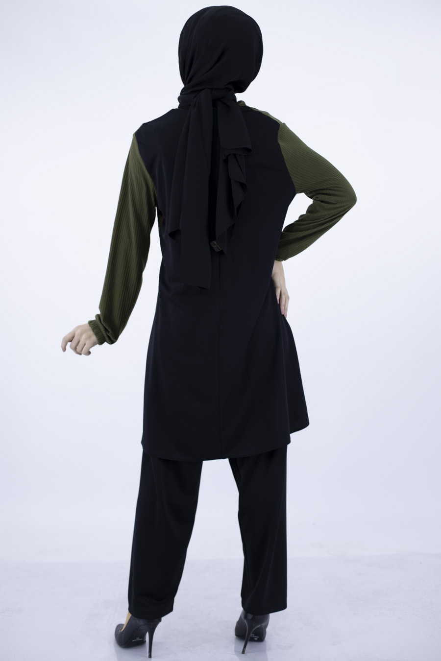 KHAKI COLOR  TUNIC AND PANT SUIT