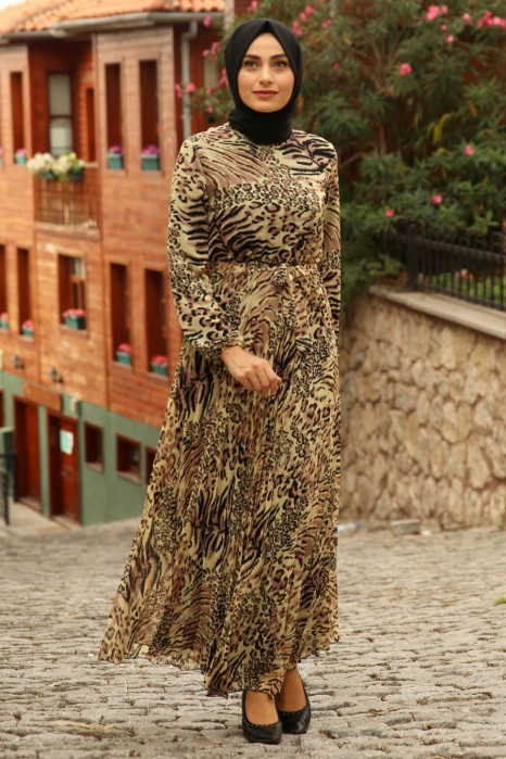 PATTERNED DRESS - LEOPARD 